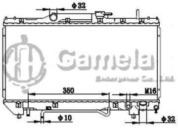 6192025017-T - Radiator for TOYOTA CARINA ST191 92-97 A/T NISSENS: 64802A OEM: 1640074790