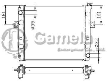 6192025027-T - Radiator for TOYOTA LIFT (叉车) M/T