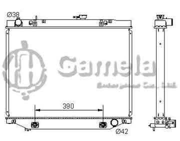 6192025028-T - Radiator for TOYOTA COROLLA L4 1.6 75-79 A/T