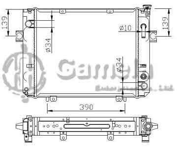 6192025029-T - Radiator for TOYOTA LIFT (叉车) A/T