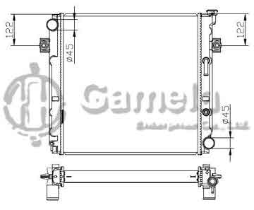 6192025030-T - Radiator for TOYOTA LIFT (叉车) A/T