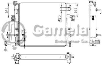 6192025037-T - Radiator for TOYOTA LIFT (叉车) A/T