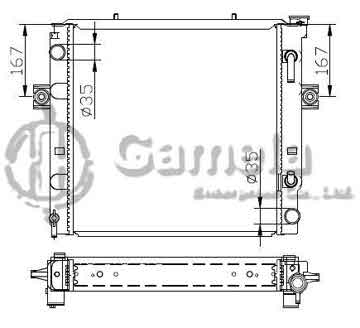 6192025049-T - Radiator for TOYOTA LIFT (叉车) A/T