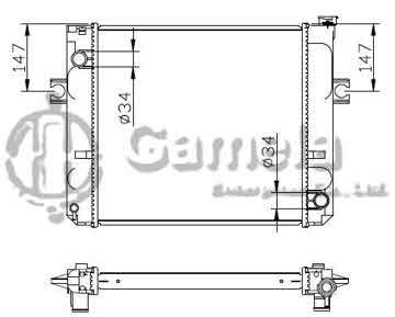 6192025050-T - Radiator for TOYOTA LIFT (叉车) M/T