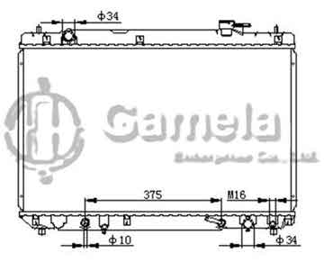 6192025063-T - Radiator for TOYOTA HIGHLANDER L4 2.4 01-05 A/T