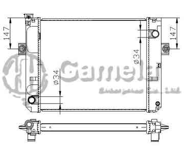 6192025064-T - Radiator for TOYOTA LIFT (叉车) M/T