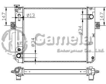 6192025066-T - Radiator for TOYOTA LIFT (叉车) A/T