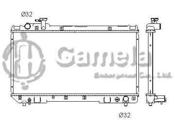 6192025071-T - Radiator for TOYOTA RAV4 L4 2.0 96-97 M/T NISSENS: 64706 OEM: 164007A110, 164007A111 DPI: 1860