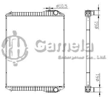 6192025076-T - Radiator for TOYOTA FS420 2006- M/T