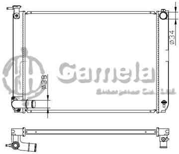 6192025078-T - Radiator for TOYOTA HARRIER/LEXUS RX300 HYBRID M/T