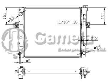 6192025083-T - Radiator for TOYOTA LIFT KOMATSU LIFT 01 A/T