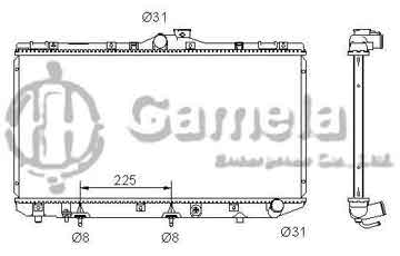 6192025086-T - Radiator for TOYOTA TERCEL L4 1.5 87-90 A/T