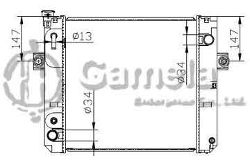 6192025090-T - Radiator for TOYOTA LIFT A/T