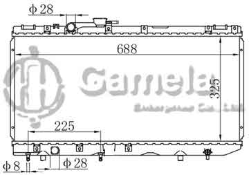 6192025095-T - Radiator for TOYOTA TERCEL / PASEO L4 1.5 91-95 A/T DPI: 1427