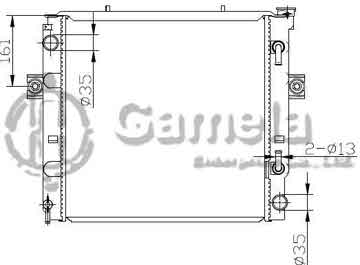 6192025096-T - Radiator for TOYOTA LIFT A/T