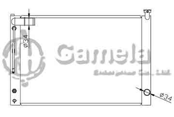 6192025126-T - Radiator for TOYOTA ALPHARD A/T