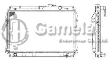 6192025134-T - Radiator for TOYOTA ZACE SURF / KIJANG L4 1.8 99-07 M/T OEM: 1640006140