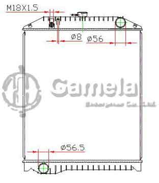 6192025139-T - Radiator for TOYOTA HINO RANGER M/T