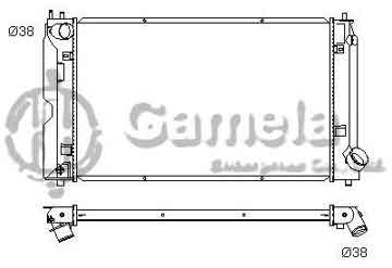 6192025141-T - Radiator for TOYOTA AVENSIS / COROLLA VERSO 2.0 D4D 01-09 M/T NISSENS: 64647A OEM: 164000G020, 164000G031, 1640027040, 164000G030