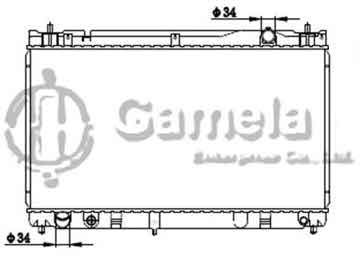 6192025147-T - Radiator for TOYOTA CAMRY L4 2.4 03-06 A/M OEM: 16400OH170