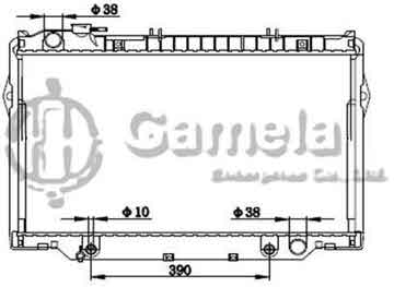 6192025164-T - Radiator for TOYOTA LAND CRUISER L6 4.0 91-92 A/T DPI: 1469