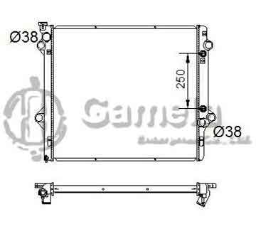 6192025200-T - Radiator for TOYOTA LEXUS GX 470 V8 4.7 03-07 A/T DPI: 2690