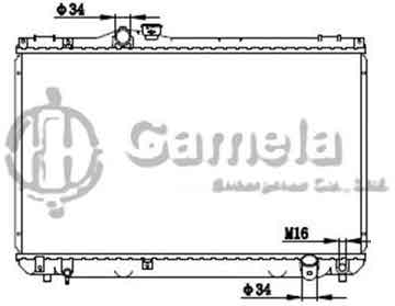 6192025211-T - Radiator for TOYOTA CROWN JZS155 98-00 M/T