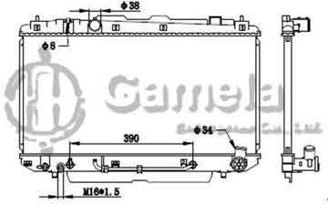 6192025223-T - Radiator for TOYOTA RAV 4 2.0 D4D 00- A/T