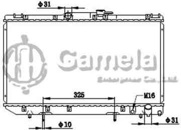 6192025231-T - Radiator for TOYOTA CORONA CT190 92-96 A/T