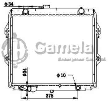 6192025247-T - Radiator for TOYOTA HILUX DIESEL A/T