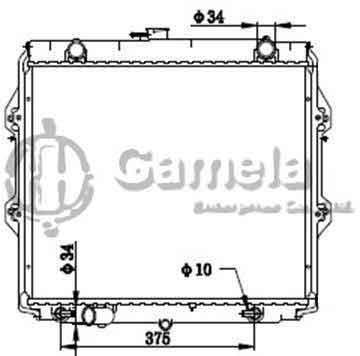 6192025249-T - Radiator for TOYOTA HILUX DIESEL A/T