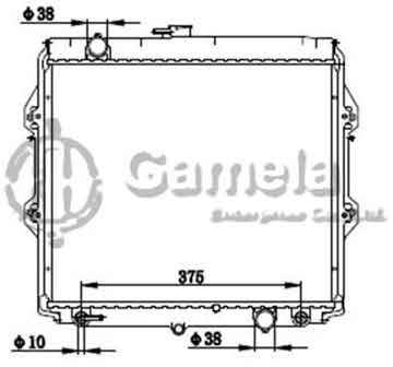 6192025257-T - Radiator for TOYOTA HILUX PETROL LH A/T