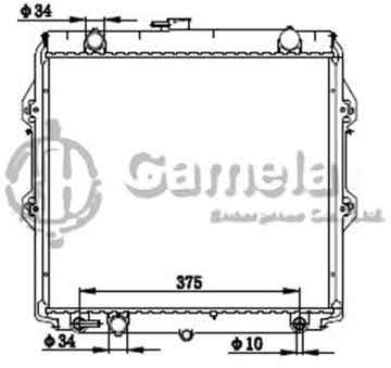 6192025259-T - Radiator for TOYOTA HILUX LN147 3.0L 97 A/T