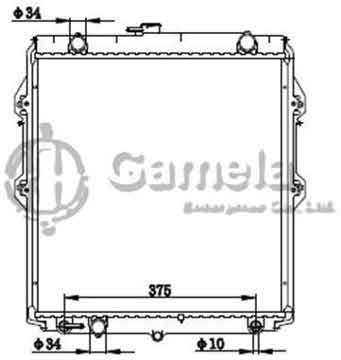 6192025263-T - Radiator for TOYOTA HILUX KZN165 TURBO DIESEL 82-05 A/T