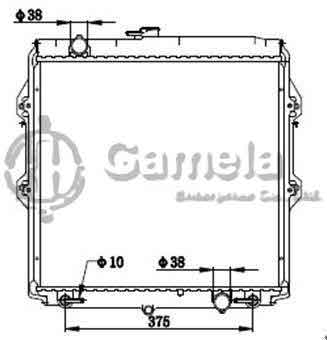 6192025275-T - Radiator for TOYOTA HILUX 4x4 PETROL LH 02- A/T