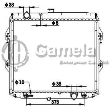 6192025277-T - Radiator for TOYOTA HILUX TIGER 2WD D4D/2KD PETROL LH 02- A/T