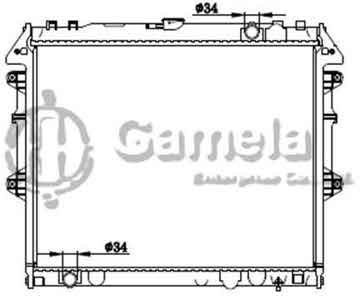 6192025286-T - Radiator for TOYOTA HILUX/4 RUNNER 04- M/T OEM: 16400OP050