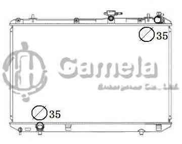 6192025296-T - Radiator for TOYOTA HIGHLANDER 3.3L V6 HYBRID 08-10 A/T DPI: 13066