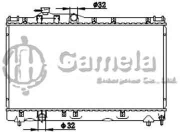 6192025303-T - Radiator for TOYOTA CELICA L4 1.8 94-97 M/T DPI: 1981