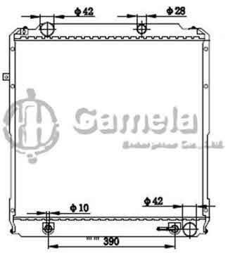 6192025307-T - Radiator for TOYOTA COASTER HDB 99- A/T OEM: 1640017271, 1640017270