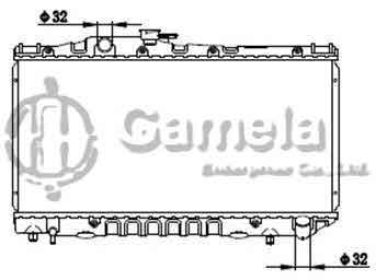 6192025345-T - Radiator for TOYOTA CELICA 2.4L 87-89 M/T DPI: 529