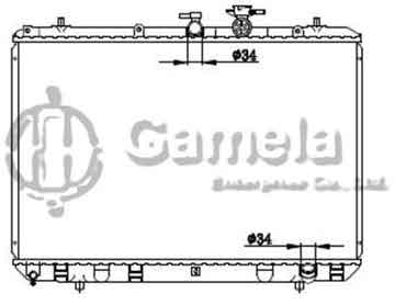 6192025350-T - Radiator for TOYOTA HIGHLANDER 2.7 M/T