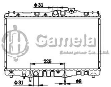 6192025355-T - Radiator for TOYOTA COROLLA EE90 87-95 A/T