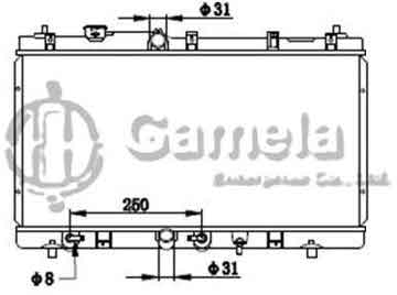 6192025360-T - Radiator for TOYOTA SOLUNA 02- A/T