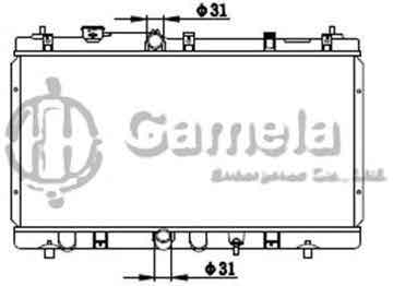 6192025361-T - Radiator for TOYOTA SOLUNA 02- M/T