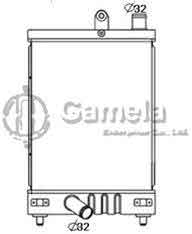 6192025369-T - Radiator for TOYOTA HIACE 2005 M/T OEM: 1651030010