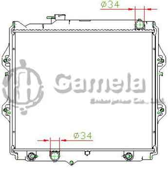 6192025391-T - Radiator for TOYOTA PETROL 97-05,2.7L