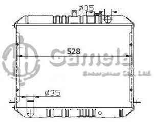 6192025394-T - Radiator for TOYOTA HIACE 86-89 M/T OEM: 1640072050, 1640072040