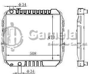 6192025403-T - Radiator for TOYOTA M/T