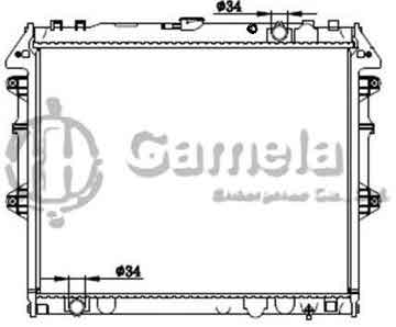 6192025408-T - Radiator for TOYOTA HILUX/4 RUNNER 04- M/T